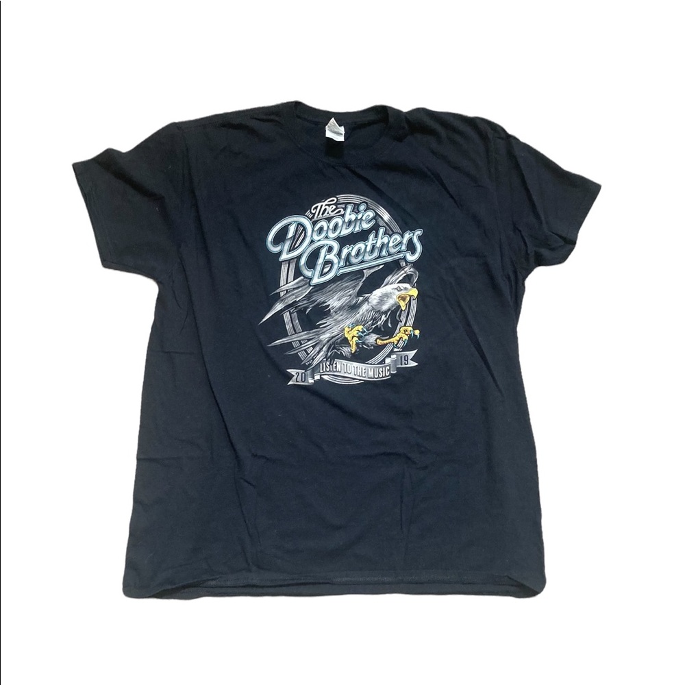 The Doobie Brothers Tour 2019 "Listen To The Music" Black T-Shirt XL.